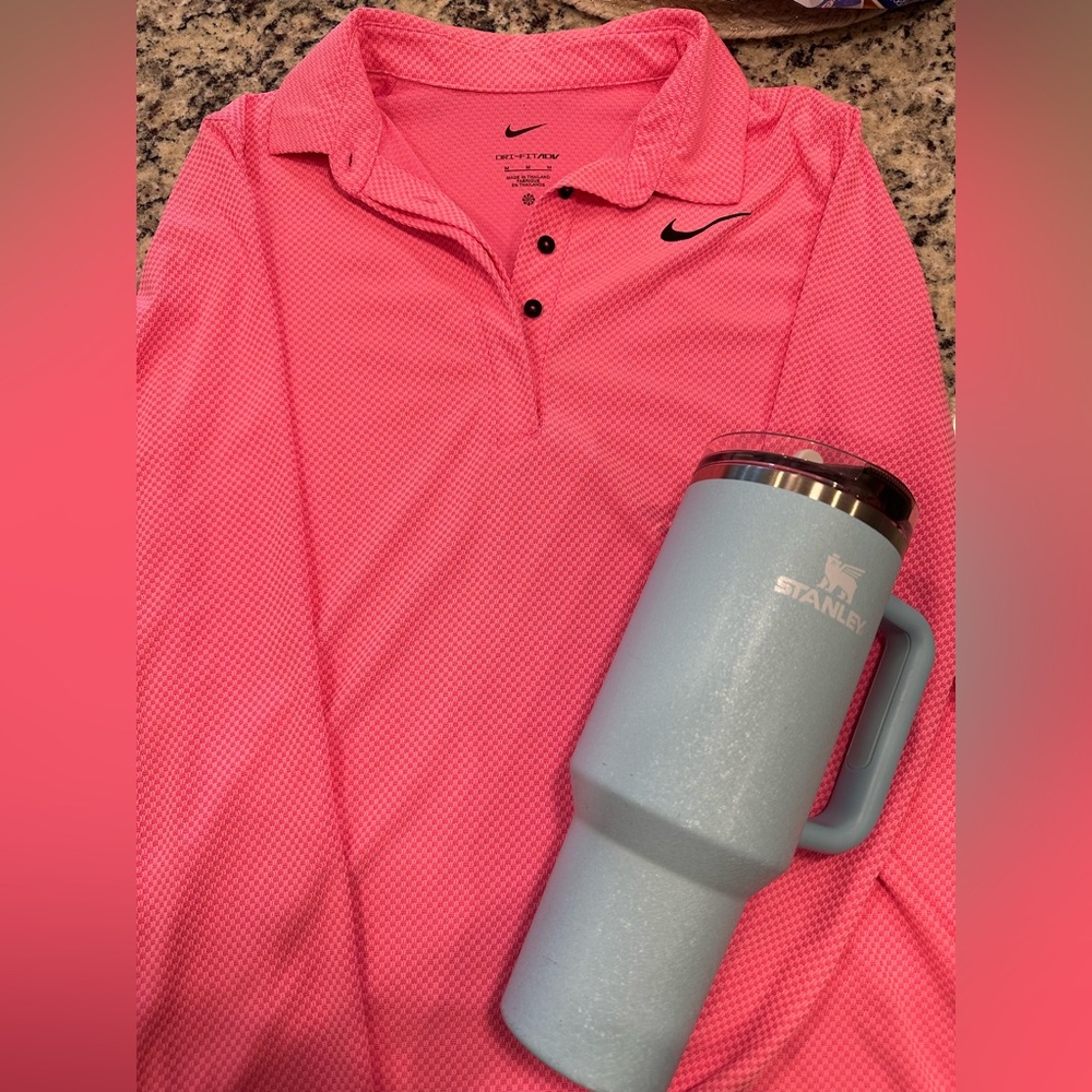 Nike Dri-FIT Pink Polo Shirt